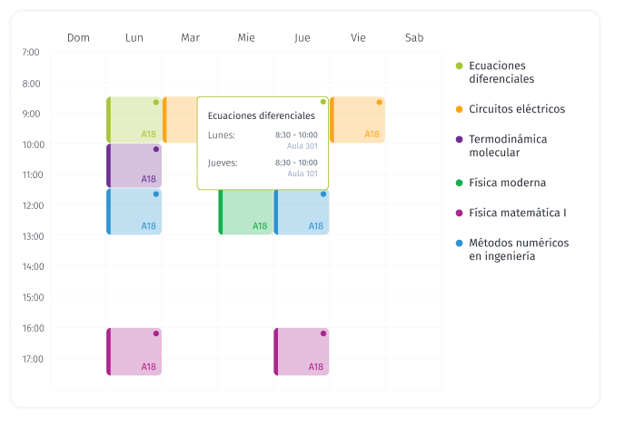 Alumno horario