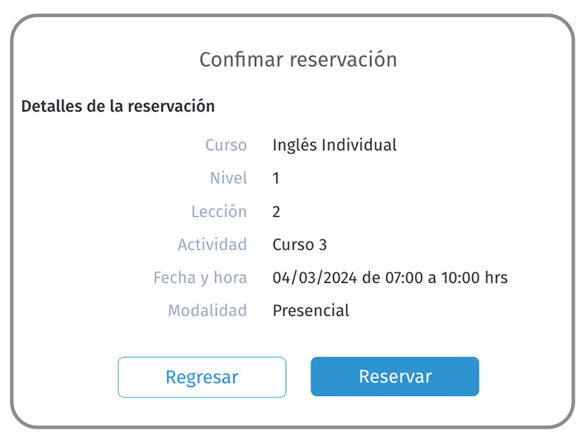 cancelar reservacion 