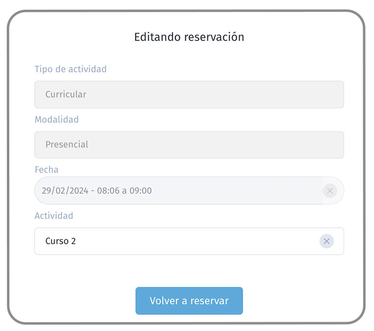 editar reservacion