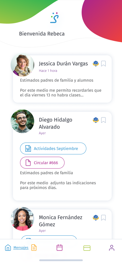 mensajes saeko app