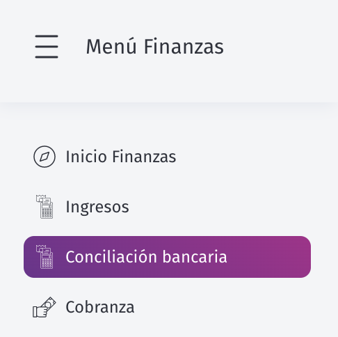 Menu conciliación