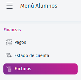 Menu facturas