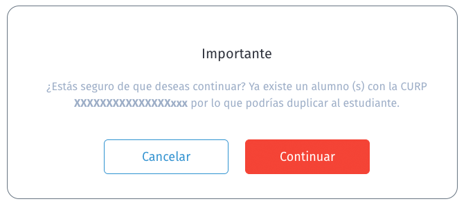 duplicidad alumnos